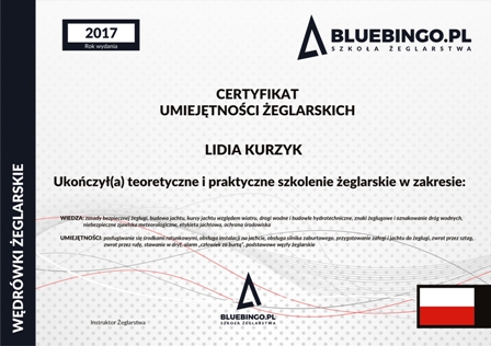 certyfikat umiejętności żeglarskich certyfikat umiejętności żeglarskich